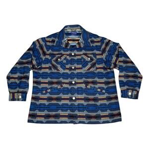 Vintage Pendleton High Grade Western Wear Southwestern Wool Jacquard Jacket